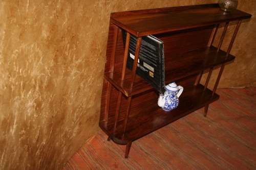 A MAGNIFICENT VINTAGE SHELF 1960'S STYLE WITH STUNNING SPINDELS BOTH SIDES!!!