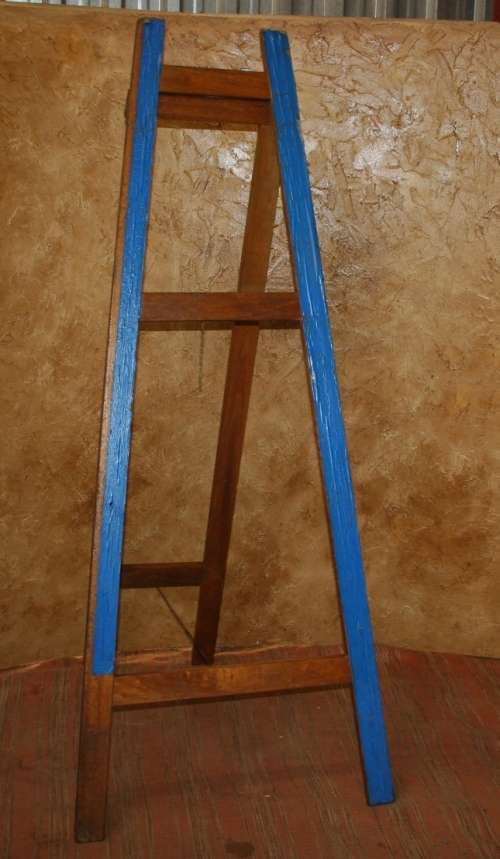 A VERY LARGE WOODEN PAINTING EZEL -