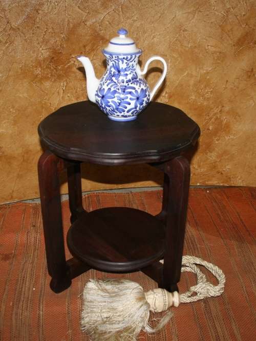 A Magnificent Vintage Round Occasional Side Table - Stunning detail 3 available in  listing