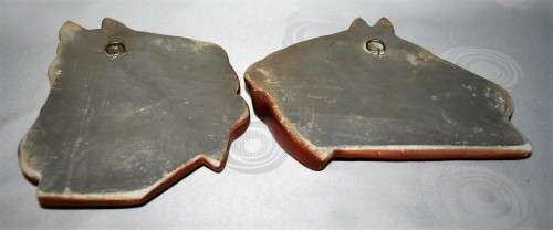 Midcentury ceramic wall plaque, modelled as a horse head in profile. BID PER EACH