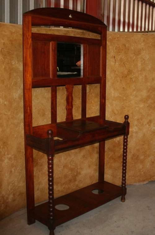 ABSOLUTELY EXQUISITE VICTORIAN STYLE LARGE HAT/HALL STAND WITH STUNNING BARELY TWIST (BUNN) DETAIL