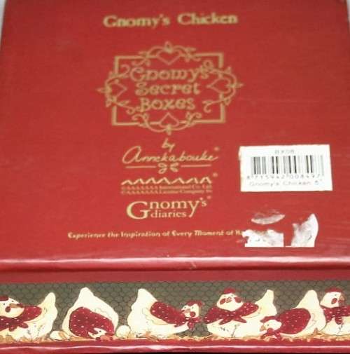 A GORGEOUS COLLECTABLE BOX FOR ALL YOUR TRINKETS - GINOMY'S CHICKEN - GINOMY,S SECRET BOXES