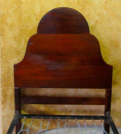 TWO EXQUISITE SOLID IMBUIA  BED SET w H/BOARD, F/BOARD & BASE IN EXCELLENT CONDITION! BID PER EACH