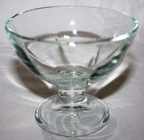 Set of  8 Clear Pressed Jeanette Glass Dessert Cups Ice Cream Sunday, Fruit Cocktail bid per each