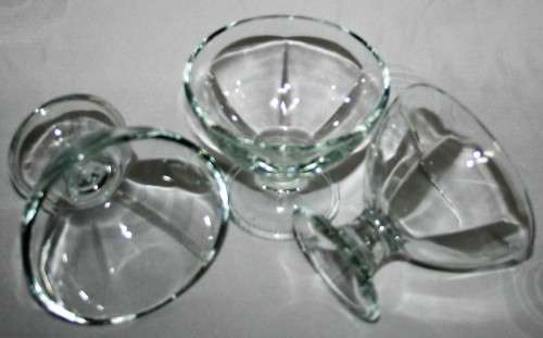 Set of  8 Clear Pressed Jeanette Glass Dessert Cups Ice Cream Sunday, Fruit Cocktail bid per each