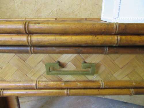 CARIBBEAN STYLE SIDE SERVER STUNNING WEAVED CANE - PERFECT FOR TH ISALND FEEL -STUNNING SIDE SERVER