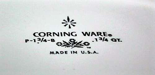 Vintage Corningware Dish with the traditional blue cornflower motif. This Corningware Cookware