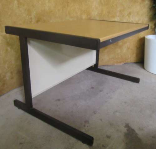 A FANTASTIC VINTAGE DESK - FOR THE OFFICE GARAGE OR USE IT FOR TABLE ON THE PATIO