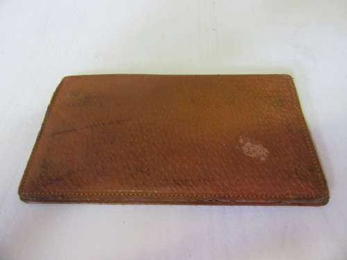 Vintage Light Brown Genuine Leather Wallet,Field Notes Cover,Leather, Document Wallet, genuine leath