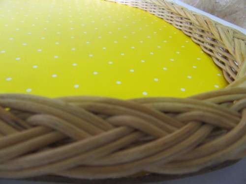 Four amazing Vintage weaved Wicker Serving - Lap Breakfast  - TV Trays - bid per each