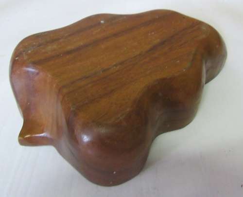 Wonderful wooden salad bowl a large leaf shaped salad bowl, stunning Vintage bowl!!!