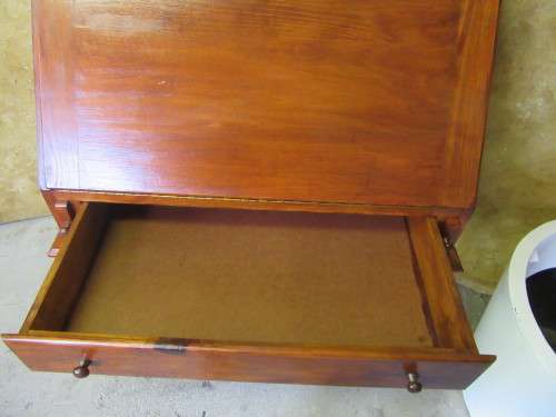 A exquisite Useful dark wood writing bureau stunning furniture