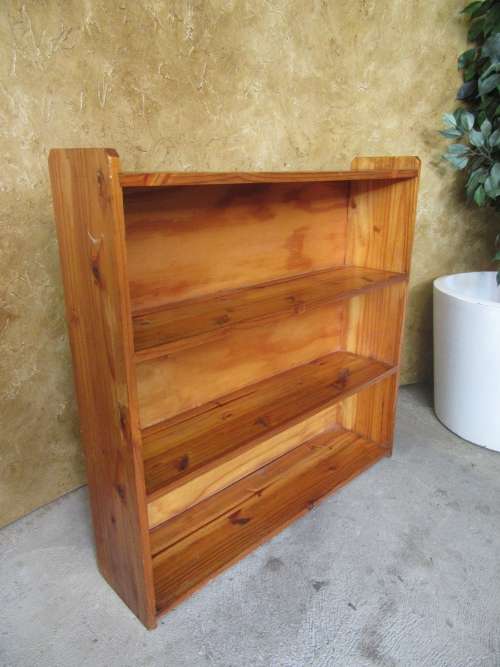 A FANTASTIC WOODEN BOOKSHELF FOR ALL YOUR BOOKS/CDS/DVD'S