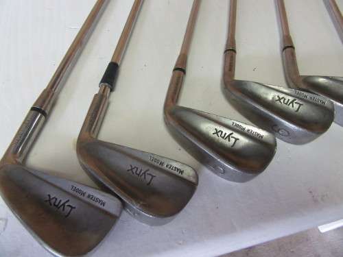 LYNEX MASTER 3,4,5,6,7,8,9,S,P GOLF CLUBS BID PER EACH