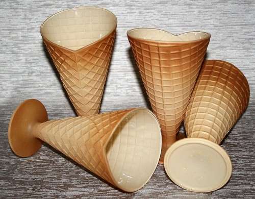 Bormioli Rocco Gelato Style Sundae Fruit Cream Dessert Ice Glassware Bowl Cone Shaped Glasses