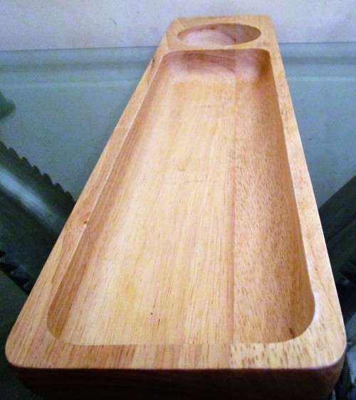 Fantastic Wooden Platter Serving Board Perfect for snacks and dipping sauces!