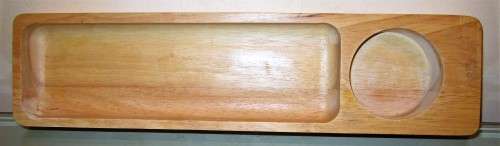 Fantastic Wooden Platter Serving Board Perfect for snacks and dipping sauces!