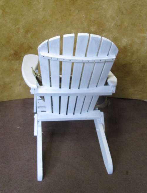 A MARVELOUS COMFORTABLE WOODEN FOLD UP CHAIR STATEMENT PAIR FOR THAT SUNNY CORNER IN THE GARDEN