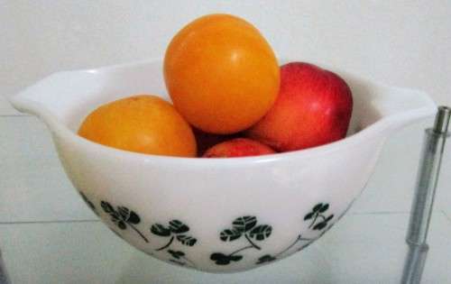 Vintage Meadow Green Anchor Hocking Fire King kitchen glass mixing bowl