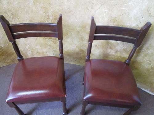 TWO STUNNING SOLLID WOOD VINTAGE/ANTIQUE CHAIRS IN EXCELLENT CONDITION BID PER EACH!