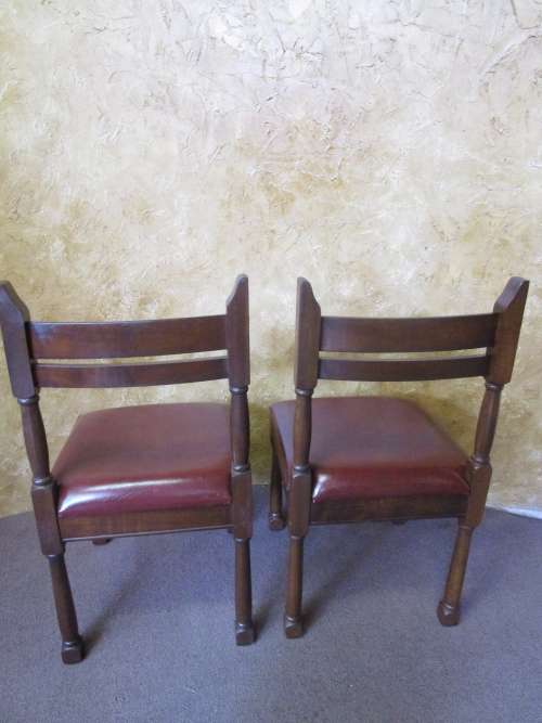 TWO STUNNING SOLLID WOOD VINTAGE/ANTIQUE CHAIRS IN EXCELLENT CONDITION BID PER EACH!