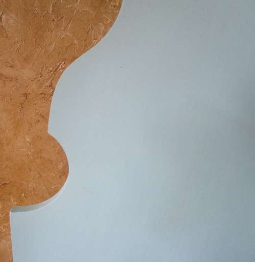 TWO MARVELOUS SINGLE HEAD BOARDS WITH A STUNNING SHAPE FINISHED IN A DUCK EGG CHALK PAINT - BID P/E