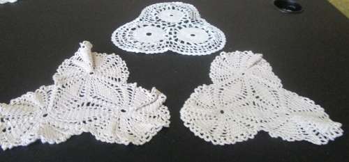 Lovely Handmade crochet doily with Love from Granny. Very popular and collectable.