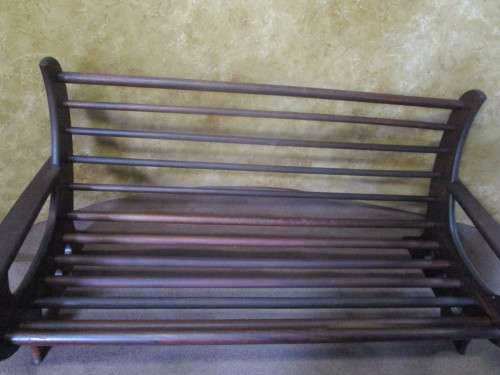 A VERY DIFFERENT VINTAGE LARGE SOLLID WOOD BENCH IN GOOD CONDITION STUNNING PIECE OF FURNITURE