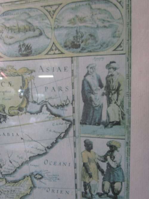 A LOVLEY LARGE PRINT OF THE NEW DESCRIPTION OF AFRICA 1631 - THE FOLGER SHAKE SPEAR LIBARY