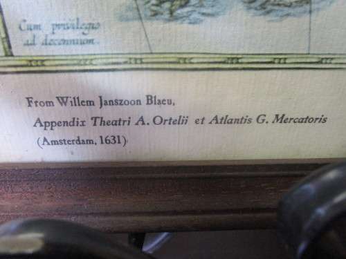 A LOVLEY LARGE PRINT OF THE NEW DESCRIPTION OF AFRICA 1631 - THE FOLGER SHAKE SPEAR LIBARY