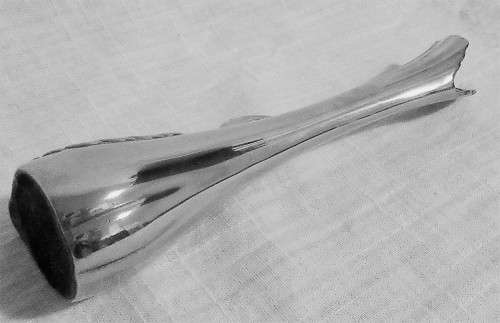 A Delightful  Silver Plated single Swan Vintage flower Vase Perfect Gift for Gardener Cottage Chic H