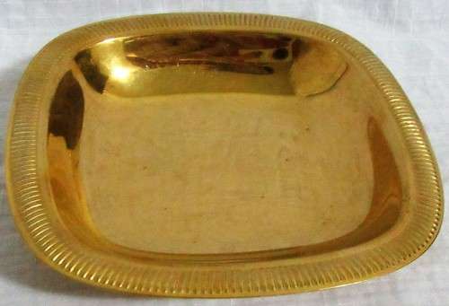 WOW A ELGANT FOOTED BRASS BON BON DISH MARKED WMF EP BRASS GERMANY
