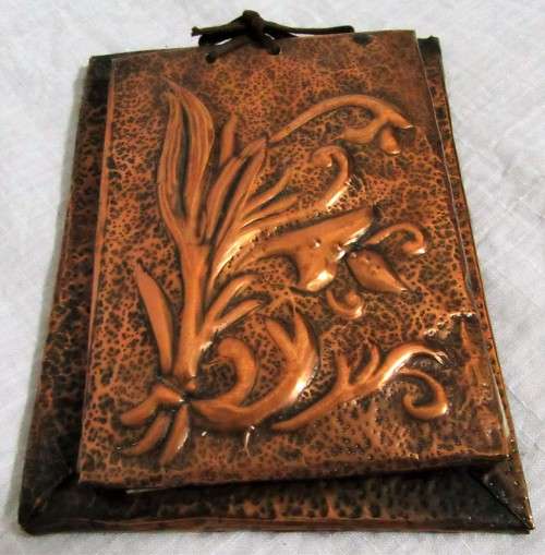 SOMETHING DIFFERENT DETAILED EMBOSSED COPPER NOTE BOOK - STUNNING