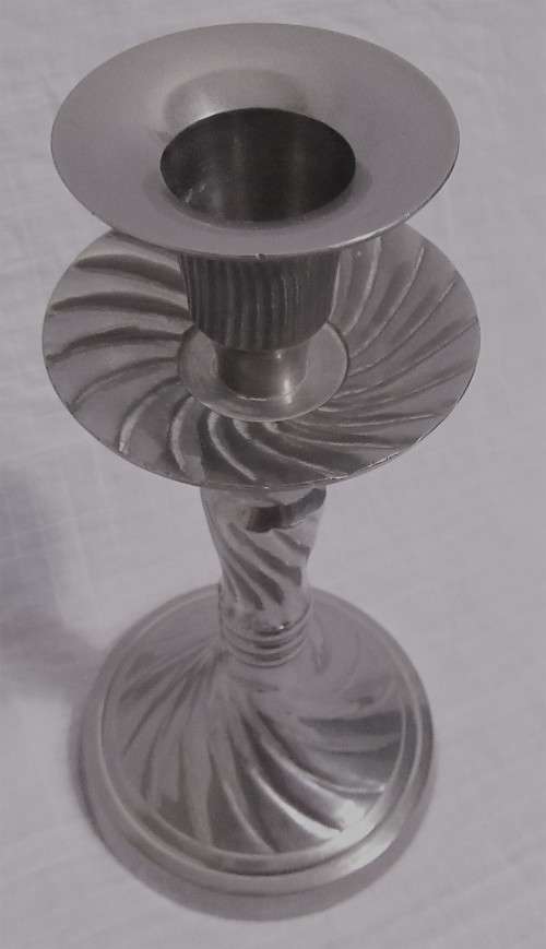A ELEGANT SINGLE CANDLE HOLDER SPL MADE FOR EXIM - MADE IN INDIA 14.5CM HIGH