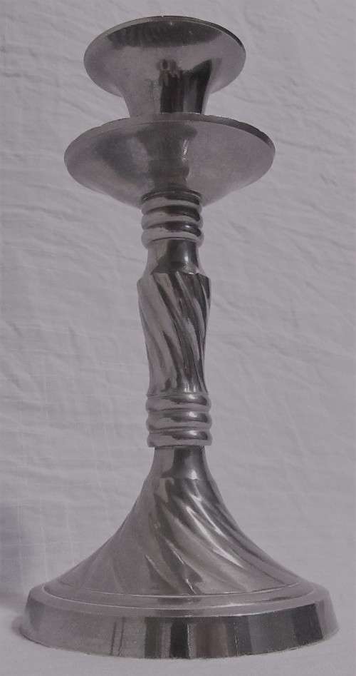 A ELEGANT SINGLE CANDLE HOLDER SPL MADE FOR EXIM - MADE IN INDIA 14.5CM HIGH