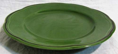 A STUNNING LIGHT GREAN SABATIER CANNES SERVING PLATE