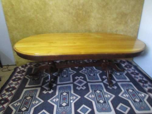 A MAGNIFICENT YELLOW WOOD & IMBUIA 8-SEATER BALL & CLAW DINING-ROOM SUITE IN FANTASTIC CONDITION!!!