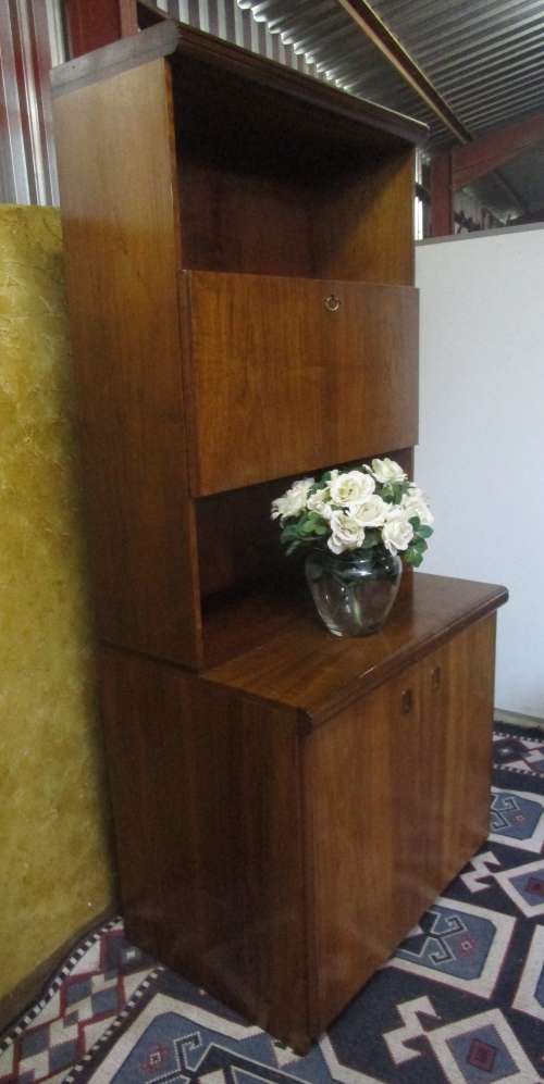 A GORGEOUS LIQOUR CABINET OR WILL LOOK THE PART IN A HOME OFFICE - LOVLEY PIECE TO CHALK PAINT