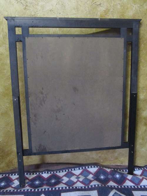 A MARVELOUS VERY LARGE MIRROR - IN A STUNNING DARK FINISHED FRAME