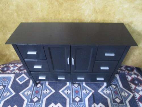 WHAT A STUNNING CHEST OF DRAWERS UNIT - FRESHLY FINISHED IN A CHALK PAINT WITH SO MUCH DRAWERS & DOO