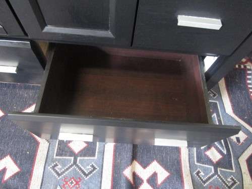 WHAT A STUNNING CHEST OF DRAWERS UNIT - FRESHLY FINISHED IN A CHALK PAINT WITH SO MUCH DRAWERS & DOO