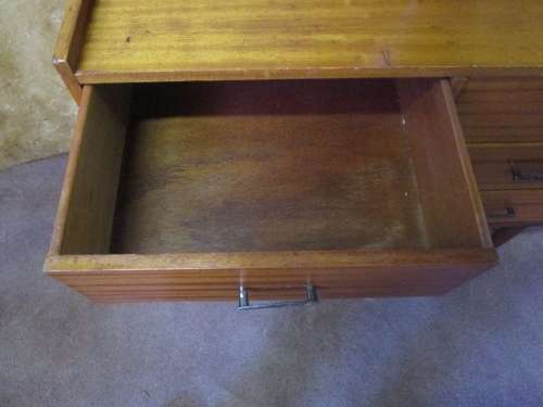 This 6 drawer Vintage piece can be used as a stunning small console for your television, or a buffet