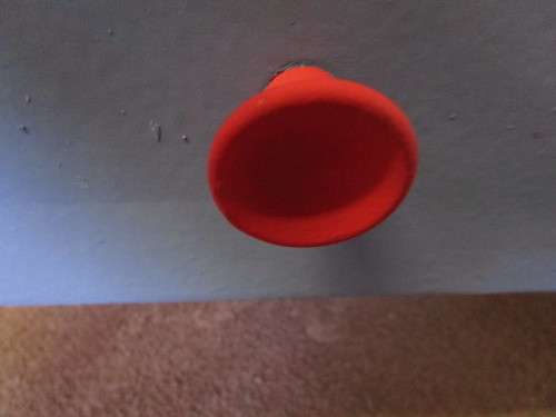 A MARVELOUS CHEVELLE MIRROR WITH A DRAWER UP CYCLED FROM DRAB TO FAB