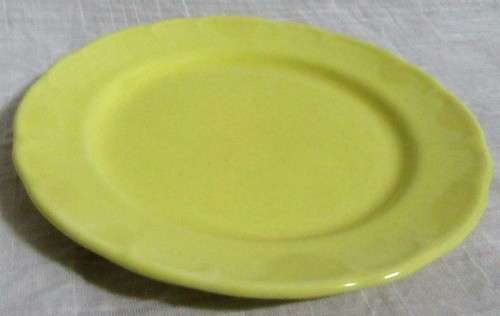 FOUR GORGEOUS VIBRANT YELLOW ANTIQUE DINNER PLATE - STUNNING HOME DECOR - BID PER EACH