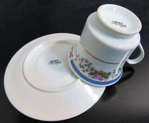 Three beautiful and very unique and one of a kind  regent china porcelain Cup & Saucer