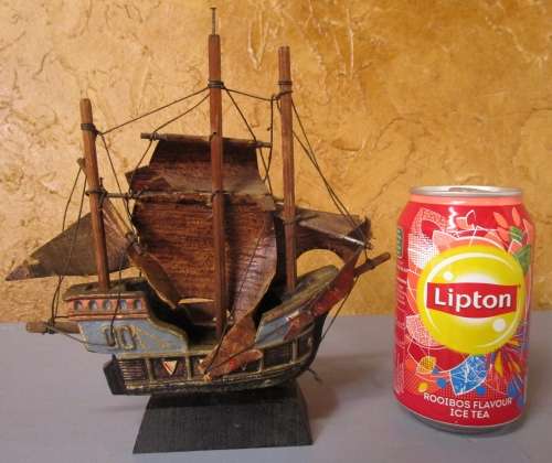 This is a handcrafted model  ship. The detail on this piece is just amazing!  .