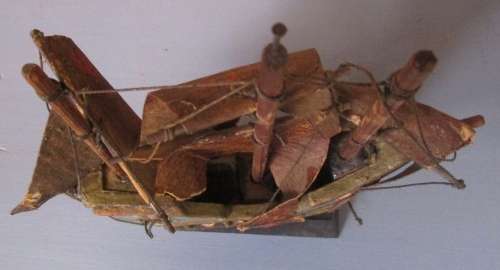 This is a handcrafted model  ship. The detail on this piece is just amazing!  .