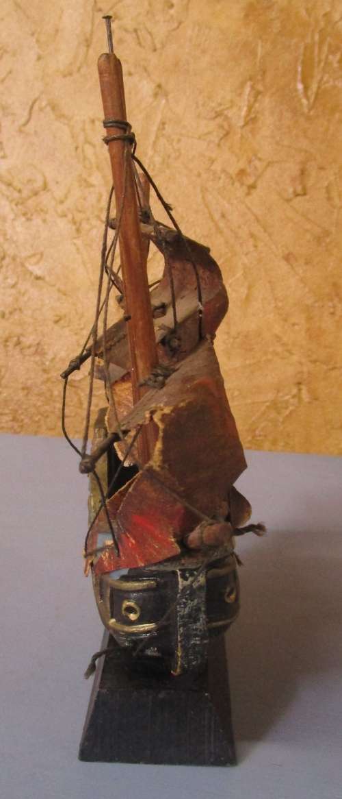 This is a handcrafted model  ship. The detail on this piece is just amazing!  .