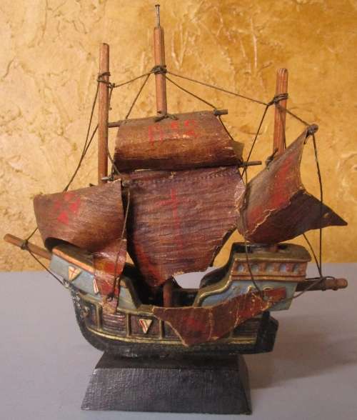 This is a handcrafted model  ship. The detail on this piece is just amazing!  .