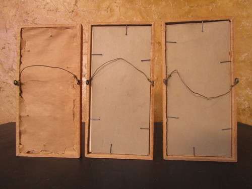 THREE LOVLEY WOODEN FRAMED JAPANESE PICTURES - STUNNING ORIENTAL DECOR BID PER EACH